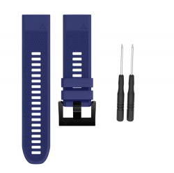 Ремешок QuickFit силиконовый, цвет тёмно-синий,22 мм, Garmin Fenix 5/5 Plus/Quatix 5/Instinct/FR935
