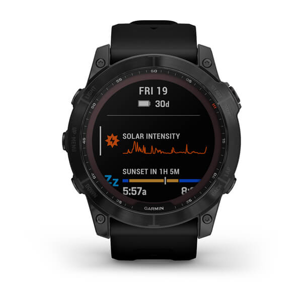 Мультиспорт.часы Garmin Fenix 7x Sapphire Solar, DLC-покрытие,черные с черным ремешк. (010-02541-23)