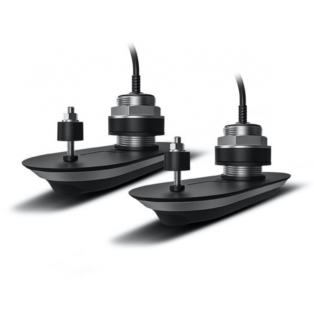 Pack of RV-412 RealVision 3D Stainless Steel Thru Hull Txds, Port & Starboard 12°, Direct connect to