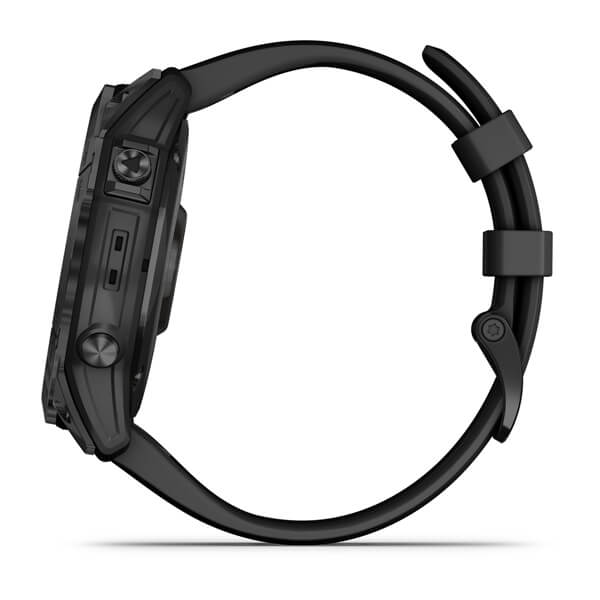 Мультиспорт.часы Garmin Fenix 7x Sapphire Solar, DLC-покрытие,черные с черным ремешк. (010-02541-23)