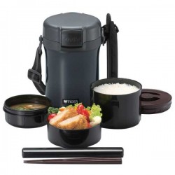 Термос для еды с контейнерами Tiger LWU-A171 Charcoal Gray