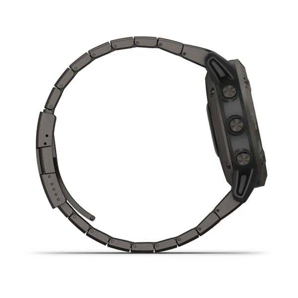 Мультиспортивные часы Garmin Fenix 6 Pro Solar с GPS, титан. DLC титан.ремешком (010-02410-23)