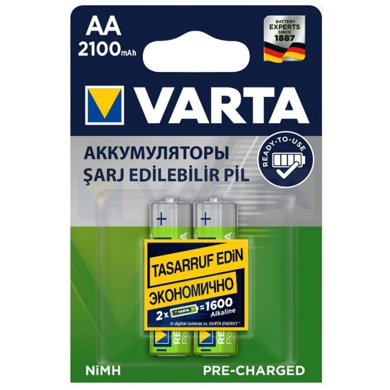 Аккумулятор Varta R6 AA 2100 mAh