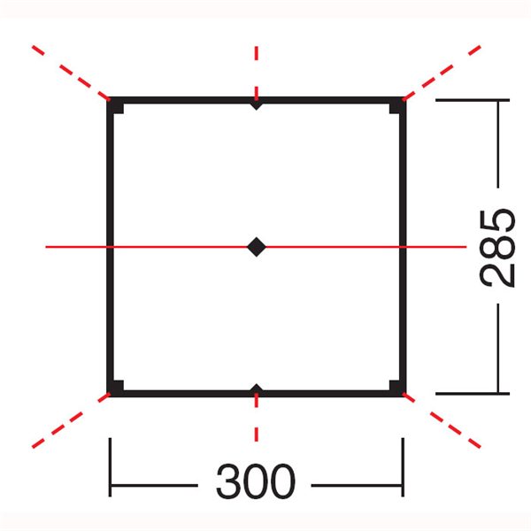 Тент 3*3 N 2,85X3, Хаки (506)