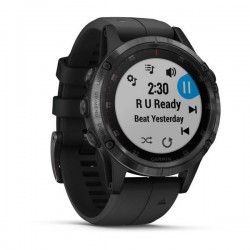 Спортивные часы Garmin Fenix 5 plus sapphire Russia черные с черным ремешком (010-01988-15)