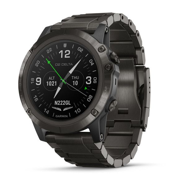 Часы для пилотов Garmin D2 Delta px с титановым ремешком