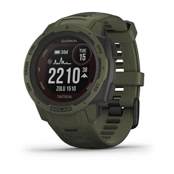 Защищенные GPS-часы Garmin Instinct Tactical, Solar, цвет Moss (010-02293-04)