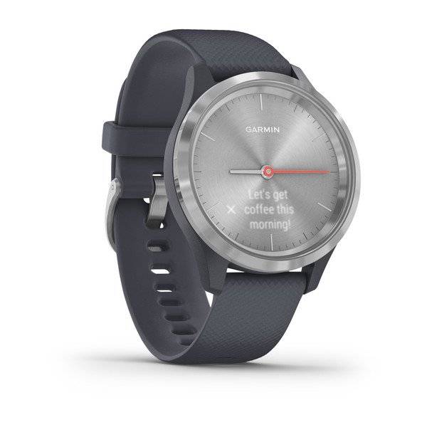 Часы Garmin Vivomove 3s, серебристый с гранитно-синим ремешком