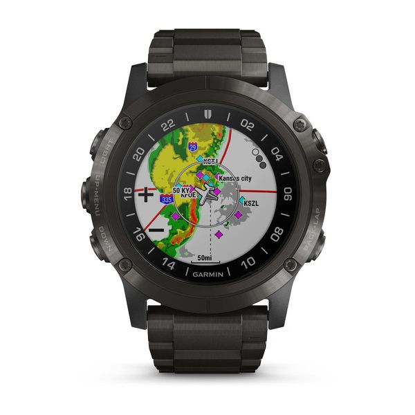 Часы для пилотов Garmin D2 Delta px с титановым ремешком