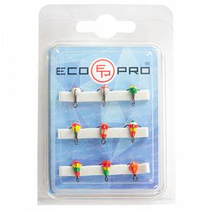 Тройник-капля ECOPRO без цепочки на крючке (200-216 VMC All Color-16 (9шт.))