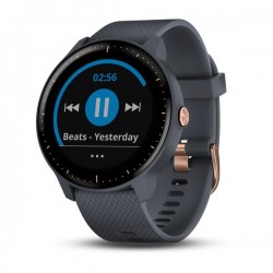 Спортивные часы Garmin VIVOACTIVE 3 MUSIC синий гранит розовое золото  