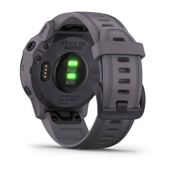 Мультиспортивные часы Garmin Fenix 6S Pro Solar GPS, аметистовый с темно-серым ремешк (010-02409-15)
