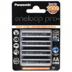 Аккумуляторы PANASONIC R6 (AA) Eneloop Pro Ni-MH 2500mAh бл/4