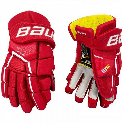 Краги Bauer Supreme 3s (размер 15, цвет красный)