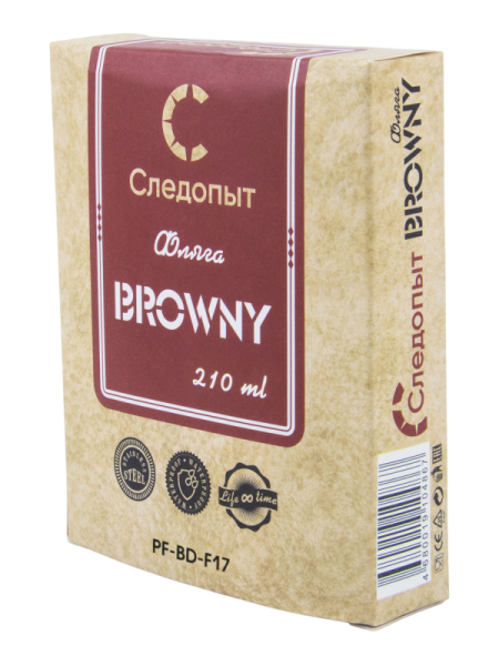 Фляжка «СЛЕДОПЫТ - Browny » в кож. оплете, 210 мл, цв. корич/100/