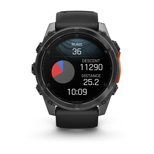 Часы GARMIN Fenix 8 51 MM AMOLED slate gray with a black band 010-02905-00