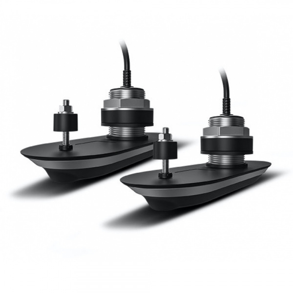Pack of RV-412 RealVision 3D Stainless Steel Thru Hull Txds, Port & Starboard 12°, Direct connect to