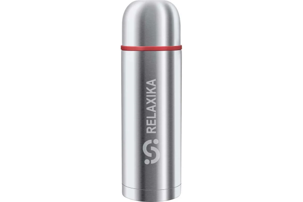 Термос Relaxika 102 (1 литр) в термочехле, стальной