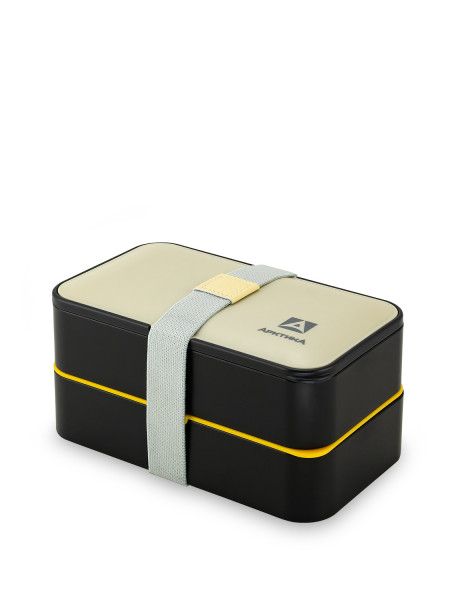 Ланчбокс тм "Арктика", 1200 МЛ, арт. 032-1200, черный/бежевый
