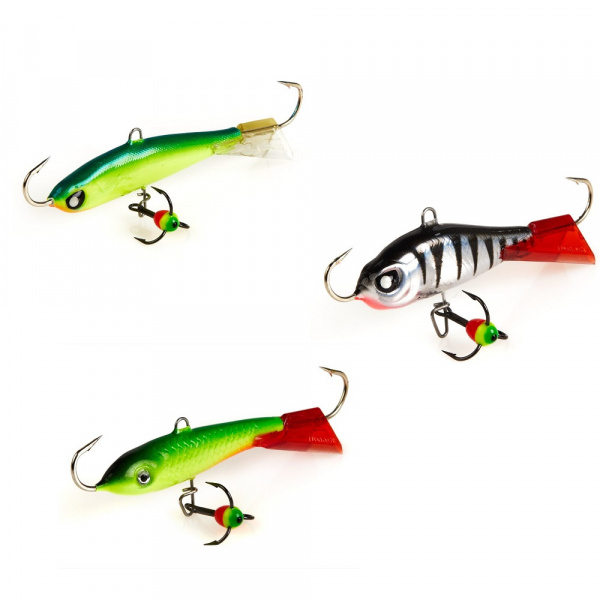 Балансиры Lucky John 3шт набор 5 MIX для глубинной ловли (LJB-005SET)