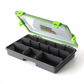 Коробка рыболовная Yoshi Onyx Patch Box 27,5*18*5, зелено-желтая