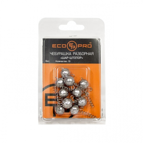 Груз ECOPRO Разборная чебурашка Шар-штопор (24гр прод.вст.уха 10шт, GCR(ST)-3-24)
