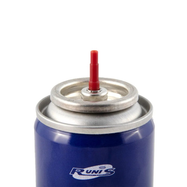 Газ для зажигалок RUNIS Premium, метал. баллон, 270 мл (с переходниками)/24/