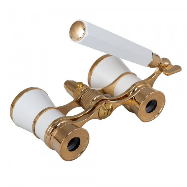 Бинокль Levenhuk Broadway 325N лорнет с подсветкой, белый