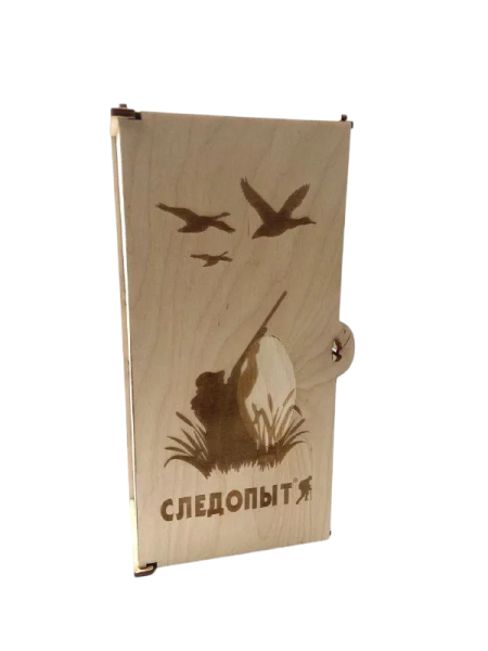 Подарочный набор "СЛЕДОПЫТ - Переправа" (коробка фанерная, термоодеяло, карабин, фонарь)/10/