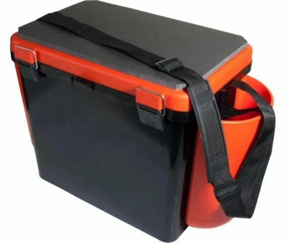 Ящик зимний FishBox односекционный (19л) оранжевый Helios