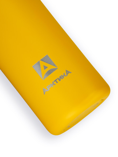 Термос бытовой, вакуумный, питьевой  тм "Арктика", желтый текстурный 700мл с дополнительной пробкой 