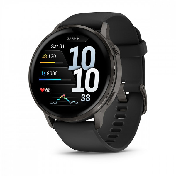 Часы GARMIN Venu 4 45mm Black Silicone