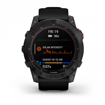 Мультиспорт.часы Garmin Fenix 7x Solar, серые с черным ремешк (010-02541-01)