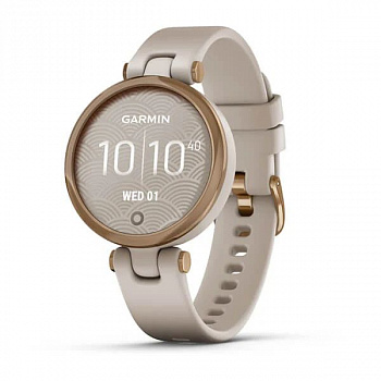 Фэшн смарт-часы Garmin Lily-Sport Edition, Rose Gold Bezel with Light Sand Case (010-02384-11)