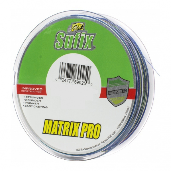 Леска плетеная Sufix Matrix Pro x6 (разноцвет. 100м 0.15мм 10кг SMP15M100X6RU)