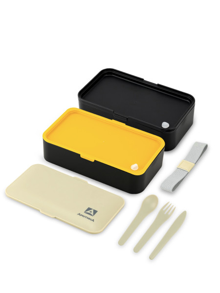 Ланчбокс тм "Арктика", 1200 МЛ, арт. 032-1200, черный/бежевый