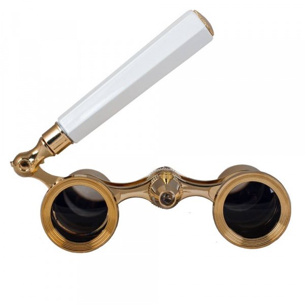 Бинокль Levenhuk Broadway 325N лорнет с подсветкой, белый