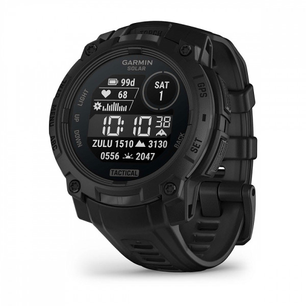 Часы Garmin Instinct 3 50 mm, Solar, Tactical Black with Charcoal Band 010-02935-50