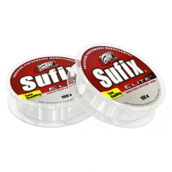 Леска Sufix Elite x10 (прозрачная 100м 0.23мм 4,4кг DS1XL023024A9T)
