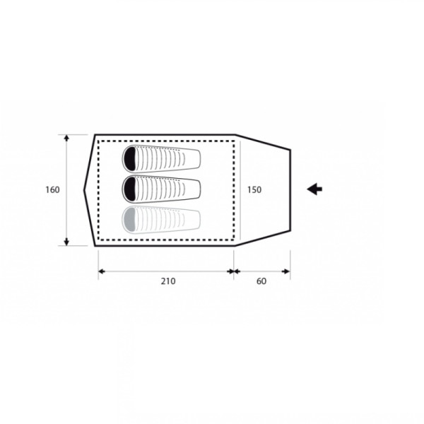 Палатка Trimm Trekking FORESTER, песочный 2+1