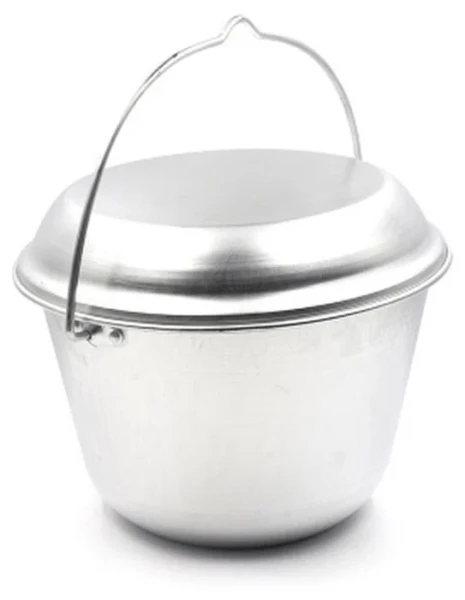 Котелок костровой "СЛЕДОПЫТ" конический, 6 л, алюм./10/